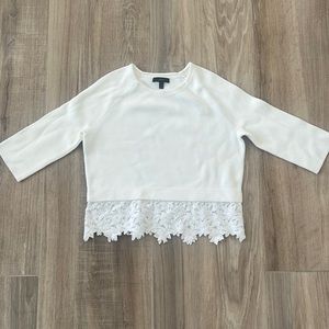J Crew Women’s White top. Size XXS